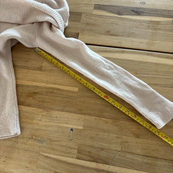 Loft Soft Pink Wool Blend Cowl Neck Sweater M - Picture 5 of 8